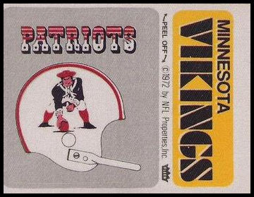 New England Patriots Helmet Minnesota Vikings Name